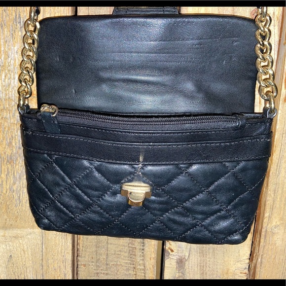 Calvin Klein Quilted Black Leather Crossbody - Picture 9 of 12